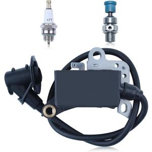 Ignition Coil for Stihl TS400 TS460 3-Bolt Cut Off Saw with Decompression Valve Spark Plug Replace 42234001300