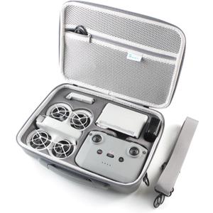 Skyreat Neo Case, Portable PU Leather Storage Neo Shoulder Bag for DJI Neo Fly More Combo Drone and RC-N3 Remote Controller Accessories
