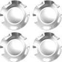 9595152 9596007 Polished Aluminum Wheel Center Hub Caps Compatible with Chevrolet Silverado, Avalanche, Suburban, Tahoe 2007 2008 2009 2010 2011 2012 2013 2014