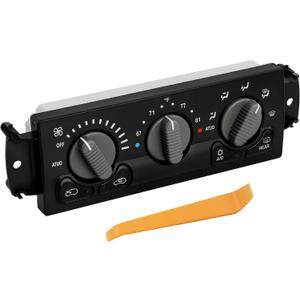 599-215 HVAC Climate Control Module Compatible with 2000 2001 2002 Chevy Avalanche Silverado Suburban Tahoe and GMC Sierra Yukon, A/C Heater Control Panel Replaces 12208020 15060162 15748167