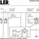 KOHLER 99687-HF3 Poplin Rectangular Pull, Black