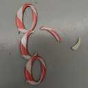 10Pcs Christmas Tree Decorations Red White Letters Hanging Ornament with Wood Candy Decoration Design Sign Joy Word Love Merry Christmas Craft Wooden Ornaments for Xmas Winter Holiday Party Home Decor