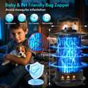 Bug Zapper - Bug Zapper Outdoor & Indoor with Switch Fly Zapper 4200V Extension 6.56 Ft Cord Mosquito Zapper Outdoor Mosquito Killer Fly Traps Insect for Backyard Patio Home Camping, Plug-in