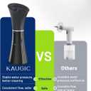KAUGIC Upgraded Ear Wax Removal with One-Piece Waste Tank, Safe Cleaner with Water Temperature Sensor, Effective Ear Irrigation Kit, IPX7, FSA-HSA-Eligible, Black