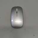 Wireless Bluetooth Mouse for MacBook Air/Mac/Pro/Laptop/Computer/PC,Rechargeable Dual Mode Switch Mouse Bluetooth 5.2/3.0 and 2.4GHz USB Receiver (Silver)