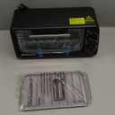 Elite Gourmet 2-Slice Toaster Oven Aluminum,Glass,Plastic Black