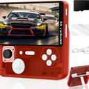 Retro Handheld Game Console - 5 Inch IPS Screen, Linux System, Pre-Installed 64GB TF Card Built-in 15000+ Classic Games, 1280x720 Pixels, Game Searchable, Portable Pocket Arcade with Desktop Stand