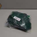 AVOIN colorlife Faux Fur Soft Plush Christmas Tree Skirt 36 Inch, Green Xmas Pine Trees Winter Holiday Mat Decoration