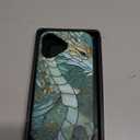 for iPhone 17 Case - Wireless Charging Compatible - Dual-Layer Hard Shell + Silicone Cover - Shockproof Protective Phone Case with Stylish Designs for Women - an Abstract Dragon