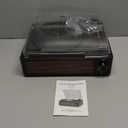 Vinyl Record Players Vintage Turntable with Speakers Belt-Driven Turn Tables Support 3-Speed, Bluetooth Wireless Playback, Headphone, AUX-in, RCA Line LP Phonograph Auto Stop Retro Black