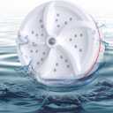 Portable Washing Machine, Mini Ultrasonic Washing Machine 3 in 1 Dishwashers Ultrasonic Waves Suitable for Home, Business, Travel, College Room, RV, Apartment (3.5IN)