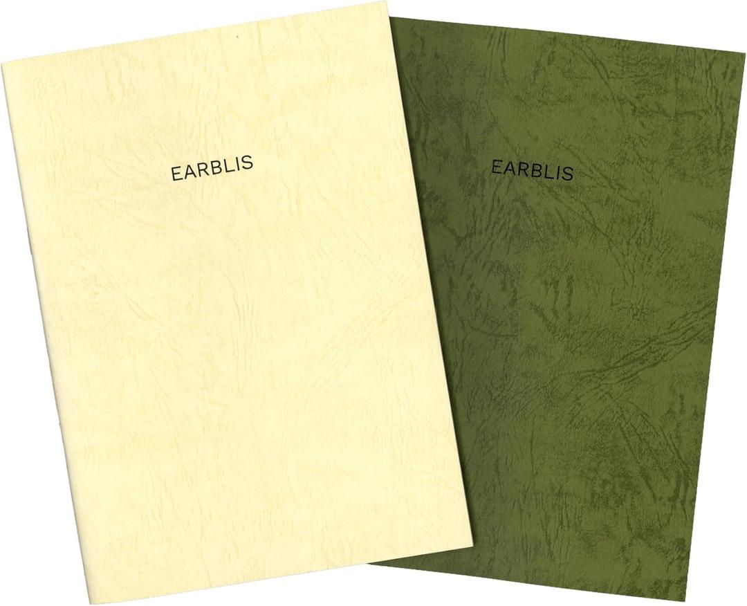 Japanese A5 Dot Grid Notebooks (2 Pack)  Ultra-Smooth 85gsm Cream Paper (Kinmari)  Slim Lay Flat Journal with Micro-Perforated Pages  Minimalist Softcover for EDC, Travelers & Sketching, Made in Japan (Olive/Cream)