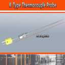 2 Packs K-Type thermocouple Probe R1/8 Thread Measurement Range 0F -1800F