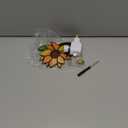 HUIMEIJU Colored Glass Sunflower Night Light, Tiffany Glass, Children's Room, Wall Mounted, Orange