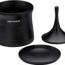 Normcore 58mm Magnetic Dosing Cup, Espresso Portafilter Dosing Cup, Barista Coffee Grinder Dosing Tools Fit 58mm Portafilter Basket, Matte Black Anodized Aluminum