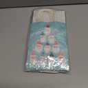 JarThenaAMCS Christmas Gift Bags with Handle Colorful Stripes Santa Paper Paper Bag Merry Christmas Candy Goodie Treat Bags for Birthday Baby Shower Party Favor Supplies, 16Pcs