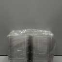 100 Count Clear Plastic Containers with Lids for Food, Thickened Disposable Sandwich Containers Clamshell Boxes for Cake Slice, Dessert, Hamburger, Salad, Pastry, Fruits, Takeout Tray