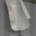 OUNONA Kitchen Hanging Basket Dormitory Bedside Basket Bedside Organizer Metal Hanging Storage (White)