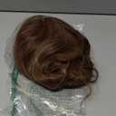 karlery Women 70s Feathered Wig Long Brown Wave Disco Wig Singer Highlight Dyed Vintage Costume for Party Fashion Accessory