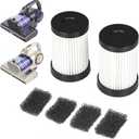 2-Pack HEPA Replacement Filters for FEPPO Mattress Vacuum Cleaner - High-Efficiency Filtration System, Ultrafine Particle Capture & Airflow Optimization (Model LW-P1012)