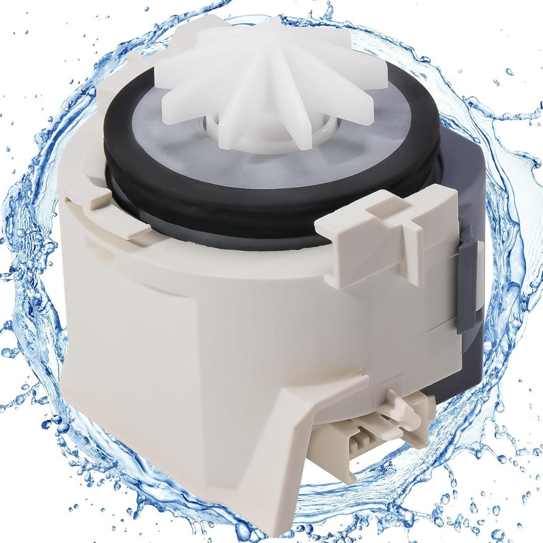 UPGRADED DD31-00016A Dishwasher Drain Pump Motor, Compatible with Samsung Dishwasher Motor Parts, Drain Pump Part Number DD31-00016A AP5917178, PS606350