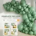Balloon Garland Arch Kit  146 Pcs Sage Green Balloons for Baby Shower, Birthday, Gender Reveal, Wedding Party  DIY Kit by Vellax