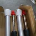 ZIPWALL SLP4 12 Foot Spring Loaded Dust Barrier Poles (Pack of 4), 4 Pack, Silver, 4 Count