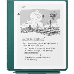 Plant-Based Leather Folio Cover with Magnetic Attach, Designed with Sustainability in Mind for Amazon Kindle Scribe