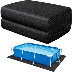 9.7x6.7ft Rectangular Pool Liner Pad for Above Ground Swimming Pools,Thickened Under Pool Mat Padding,Pools Bottom Liner Protector to Prevent Punctures & Extend Liner Life