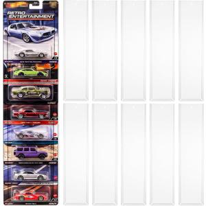 10 Pack Wall Display Case Compatible with Hot Wheels Premium Cards Cars