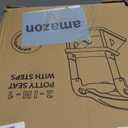 Potty Training Seat with Step Stool Ladder, Upgrade Triangular Stabilized Base 2-IN-1 Toddler Toilet Seat with Splash Guard, Anti-Slip Pad, and Step Stool (Agate Grey) (The Most stable triangle style-A1)