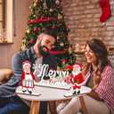 3 Pcs Christmas Table Decorations Wooden Santa Claus Tabletop Centerpieces 11.8 Inch Xmas Table Signs Toppers for Indoor Holiday Decor Season Gifts