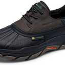Skechers Men's JDW Respected Tanzier Rain Shoe (9.5 X-Wide, Black/Brown)