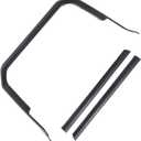 Compatible with Toyota Tundra Sequoia ABS Carbon Fiber/Red/Matte Black Car Center Panel Frame Trim Sticker Car Modification Accessories(Matt Black)