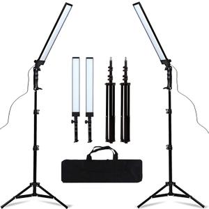 180 LED Light Photography Studio LED Lighting Kit Handheld Wand Stick Adjustable Light with Stand Tripod and Bag for Photographic Video Fill Light, Live Streaming, Portrait, Product, Tattoo
