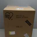 IRIS TB-17 19 Quart Stack & Pull Clear Box with Black Handles - 6 Pack