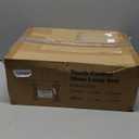 Blue Glass Table Lamp Set of 2 with USB C+A Ports & AC Outlet, Bedside Lamp, Modern Bedroom Lamps, Coastal Lamp for Night Stands Bedroom Living Room,Nightstand Lamp LED Bulbs Included