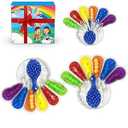 GYsomer 2PCS Color Sorting Sensory Toy, Fine Motor Skills Toys for Toddlers, Montessori Toys Preschool Learning Activitie, Sensory Activity Toy for Kids 3+ and Adults