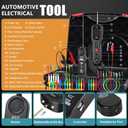 KGZ Z200 PRO Automotive Power Circuit Probe Tester with 35PCS Back Probe Kit, 12/24V Electrical Short/Open Circuit Finder, AC/DC Voltage Test & Component Activation, 40Ft Cable