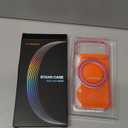 TORRAS 360 Magnetic Stand for iPhone 17 Pro Case, [Rotatable Sturdy Kickstand][Fit for MagSafe][4X MilGrade Shockproof] Slim Transparent Phone Cover, Camera Button, Crystal Pink, Ostand O3 Fitness