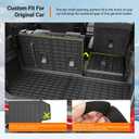 powoq 7&8 Seats Cargo Liner Compatible with 2019-2026 Subaru Ascent Trunk Mat TPE 3rd Backrest Mat Replacement for 2019-2026 Subaru Ascent Accessories (7&8 Seats Trunk Mat+3rd Row Backrest Mat)