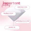 StansOut Memory Foam Makeup Sponge No-Water-Needed Blender for Liquid, Cream & Powder Foundation Airbrush Finish, Flawless Application