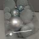 Soulchen 42 Pcs Velvet Christmas Ornaments Set Flocked Dusty Blue Christmas Ball Ornaments Hanging Shatterproof Xmas Ball Decor with 5 Styles in 3 Sizes for Xmas Tree Holiday Indoor Outdoor Home Decor