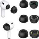 Memory Foam Ear Tips for Airpods Pro 3, Secure Fit, Comfortable, Better Noise Canceling, Replacement Ear Tips with Portable Storage Box (S/M/L)