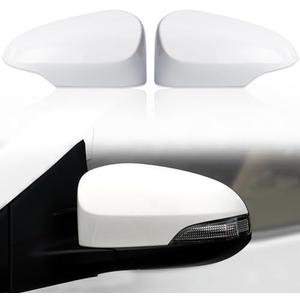 CZShiYue Car Rearview Mirror Cover Cap Housing Protective Cover for Exterior Mirrors Fit for Toyota Corolla 2014-2019 87945-02930 87915-02930(White, Right Passenger Side)