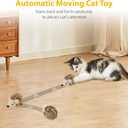 Gigwi Interactive Moving Cat Toy, Automatic Squeaky Cat Toy Hedgehog Design for Indoor Self Play, Upgraded 500mAh USB Rechargeable Electronic Pet Chase Toy for Exercise