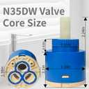 N35DW Faucet Cartridge,Suitable for Kraus and Pfist Single Handle Faucet,Replaces Glacier Bay OEM models 169-640, 704-612 & 704-615,CUPC/NSF/IAPMO Certification,Used for Bathroom and Kitchen Faucet