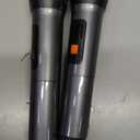 Karaoke Machine for Adults Kids, Portable Bluetooth Speaker with 2 Wireless Microphones, TWS Mode & LED Light, 10H Battery PA System Stage Monitors,Perfect for Home Party Outdoor Birthday Gifts(Black)