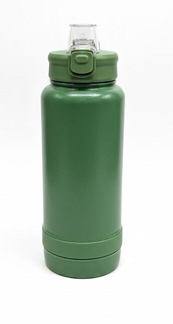 Insulated Stainless Steel Water Bottle BPA-Free Sports Water Bottle, Great for Travel, with Chug Lid - Leak & Sweat Proof with Anti-Dust Lid(army green)