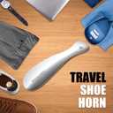 6 x Christmas Style Metal Shoe Horn Christmas Stocking Stuffers 7.5Inch Portable Quality Stainless Steeln Shoe Horn Fashion Travel (Christmas Style Silvery)